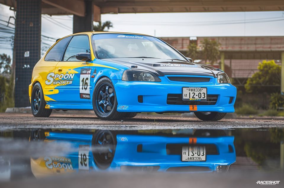 汽车美图赏析涂装本田思域typerek9