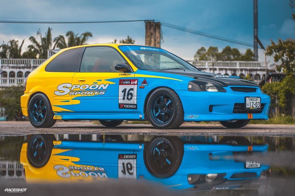 汽车美图赏析涂装本田思域typerek9