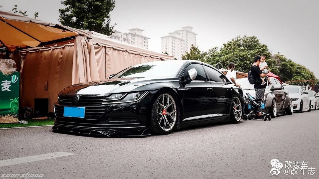 黑武士风格的大众CC，气动低趴之后成为前铲杀手