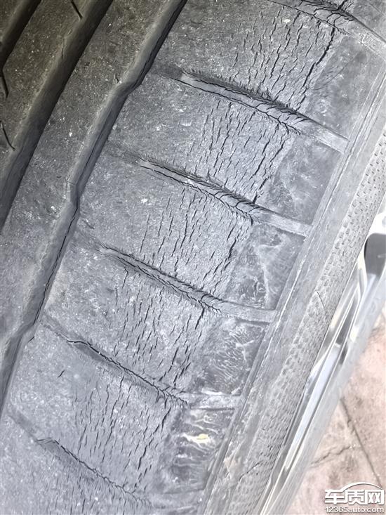 华晨宝马x1韩泰轮胎大面积老化开裂