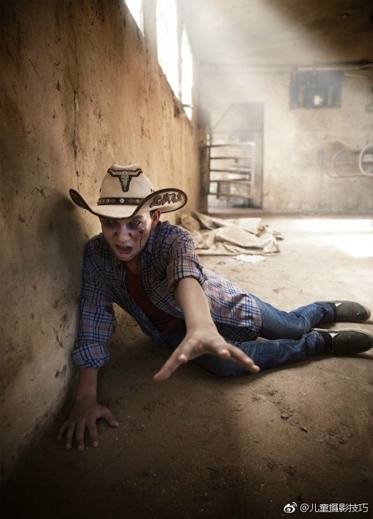 另类儿童摄影 孩子的僵尸照片