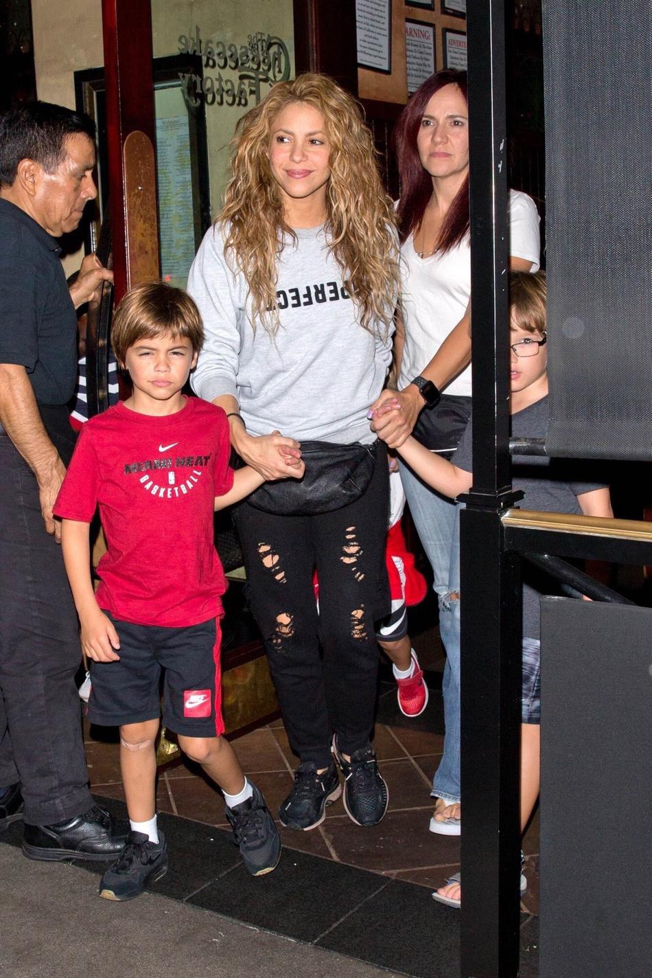 列表查看 大图 全屏观看 1 / 10 皮克儿子米兰和妈妈夏奇拉,二儿子