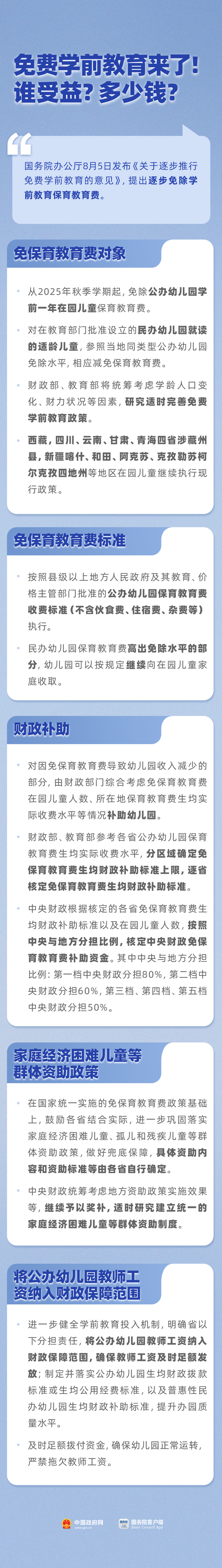 免费学前教育惠及哪些人群？一图了解