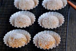 椰香南瓜糯米团