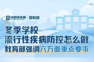 冬季学校流行性疾病防控怎么做 教育部强调六方面重点要求
