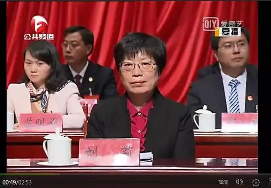 苏明娟(左一)出席共青团安徽省第十四次代表大会