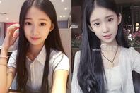 同济校花置身麦田神情陶醉