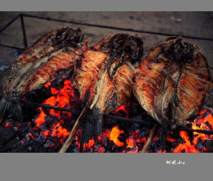够味!原生态沙漠烧烤