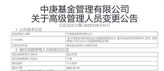 “副总经理离职，近80%规模依赖丘栋荣一人，中庚基金困局怎么破？