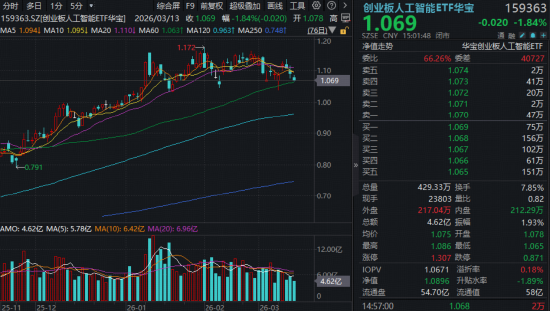 英伟达GTC倒计时，卖铲人先动！新易盛连甩“王炸”新品，华宝基金创业板人工智能ETF（159363）吸金！