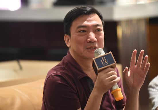 张立宪:作家写别人的故事,但最终还是写的自己(摄影:罗晓光)