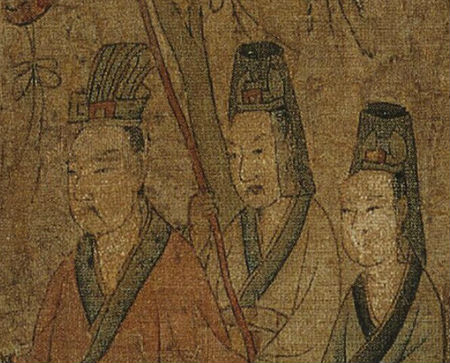 汉代时,上流社会所戴头布全用黑色布巾,更准确地说,应该称为"帻"