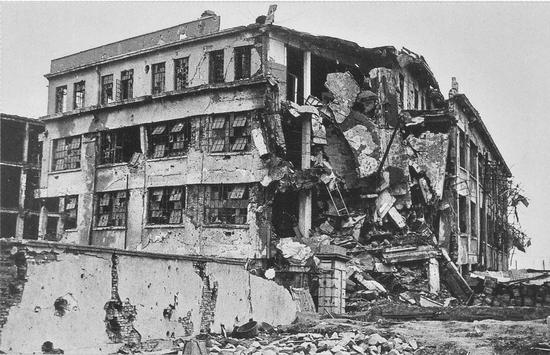 被炸毁的商务印书馆
