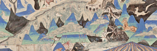  Part of the mural "Five Hundred Bandits Becoming Buddhas" in Cave 285 of Mogao Grottoes in Dunhuang