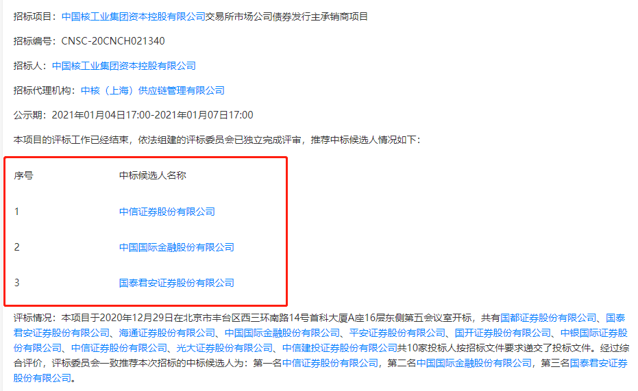 顶风作案？ 两央企公司债招标又见投行