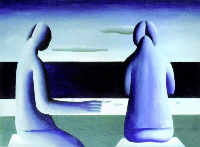 王广义，《凝固的北方极地：30号》，布面油画，1985年