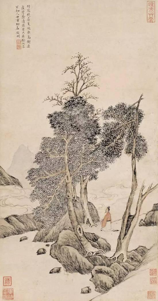 文徵明的空灵山水画清雅脱俗