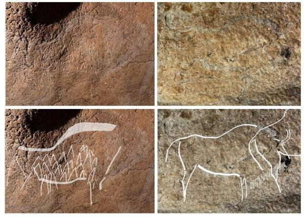 45万年前洞穴壁画现身西班牙北部阿提克索拉