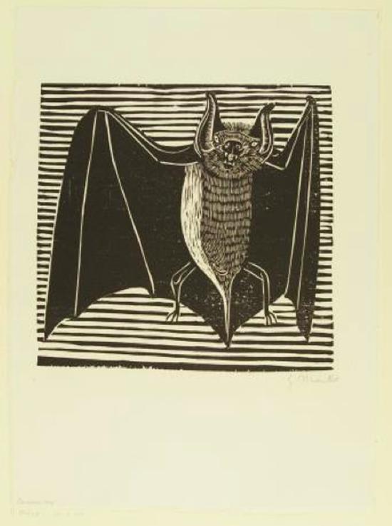 德国画家gerhard marcks的木刻版画《吸血鬼》