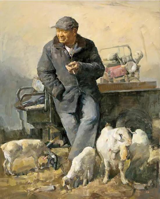 180x96cm--中国画孙平《工作室》--120x200cm--油画孙魁