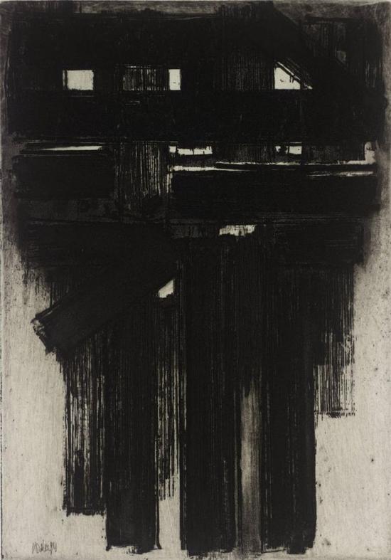 苏拉热的黑画一片漆黑价值连城