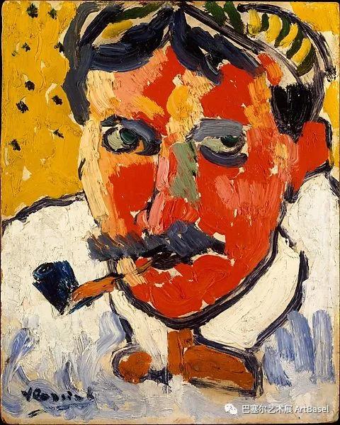 《André Derain （1880–1954）》（1906），Maurice de Vlaminck，图片由大都会艺术博物馆提供