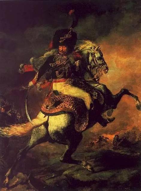 骑兵军官在冲锋