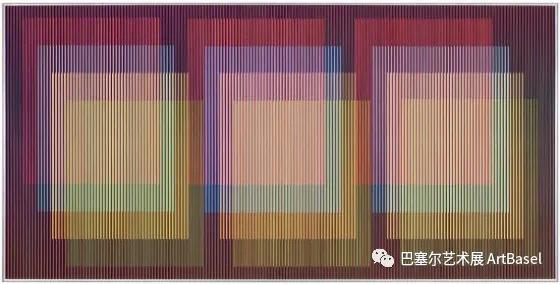  《Physichromie Panam 71》（2010），卡洛斯·克鲁兹·迪兹（Carlos Cruz-Diez），图片由艺术家提供