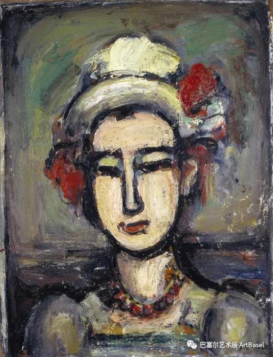 《The Italian Woman》（1938），Georges Rouault ，图片由泰特美术馆提供