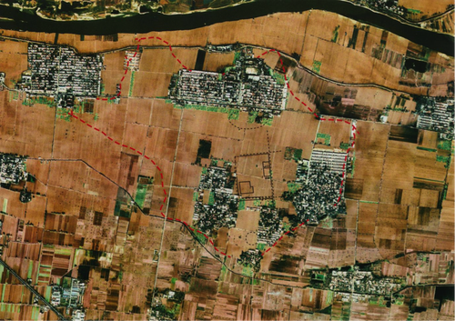 秦始皇陵墓卫星图片