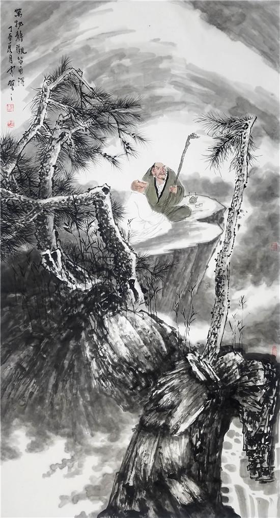 具有代表性的作品有:《庄子篇》,《天籁之音》系列及现代派画作作品