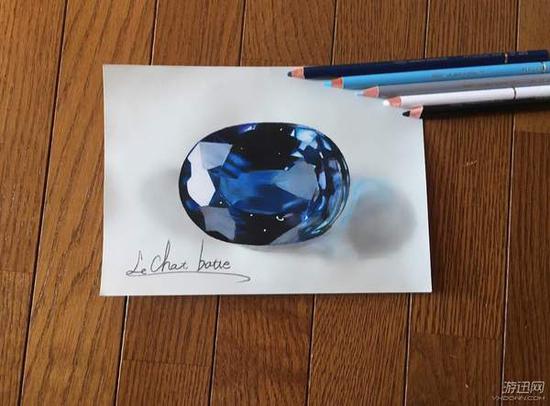 用铅笔能画出这样的钻石 我服了