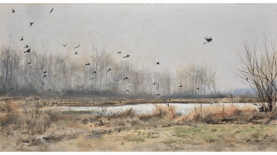 24节气系列 纸本油彩&nbsp; |&nbsp;27x50cm