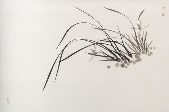 水墨花卉兰竹画法在天津杨柳青画社出版发行