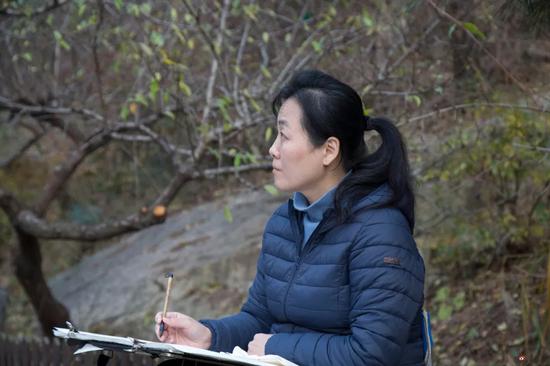 孔燕九仙山孙膑书院写生