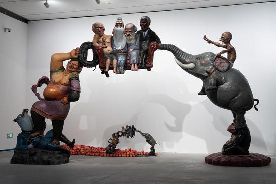 北京民生跨年大展陈文令艺术个展开幕