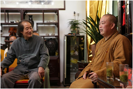 图注:释永信大师讲解汉传佛教造像的特征