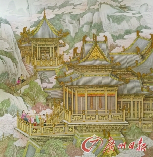 冯长江 《神游》（界画）