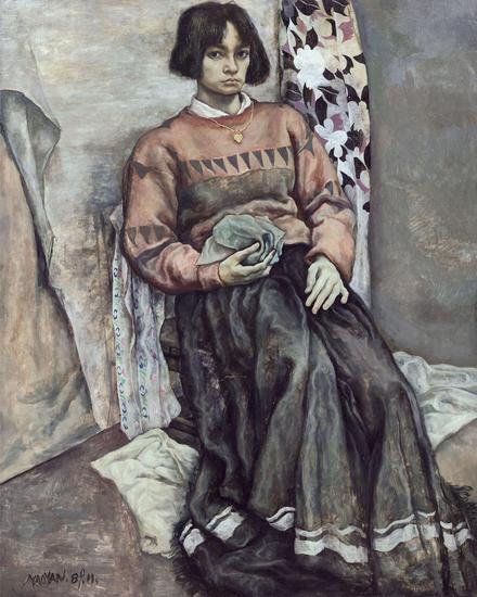 绘画性作品,包括来自重要欧洲私人收藏,首现拍场的毛焰《油画二画室》