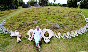 辛西娅·茅斯博士1972年来到安波塞利从事大象研究。在她的研究基地，摆放着大量死去大象的尸骨。她可以准确说出每一头大象的家族背景。