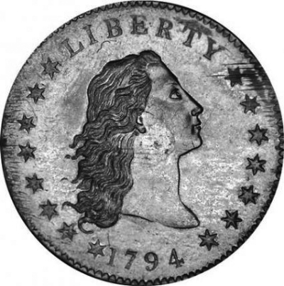 1794年发行的一美元银币