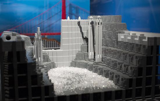 这也行:乐高大师拼出世界著名建筑 逼真壮观