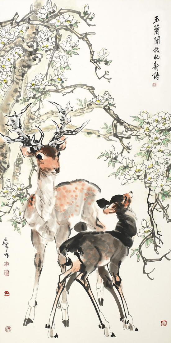 呦呦鹿鸣李延声中国画作品展亮相百年老店荣宝斋