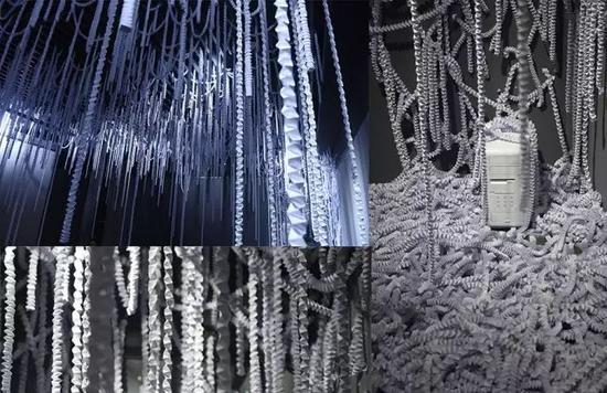 作品:《入世说》 纤维艺术(纸) 作者:牛业超 陈斯 尤加谋 杜连涛