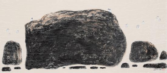 "今又逢君"散子水墨作品展开幕