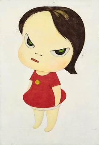 奈良美智 《 s 女孩》 1998 年作 压克力画布, 58.