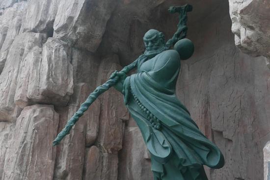 孙毅作品:一苇渡江_雕塑_新浪收藏_新浪网