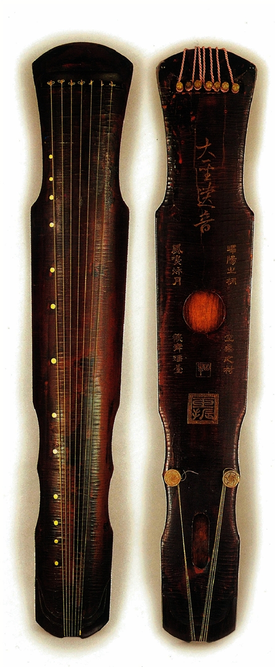 唐尧式古琴图片