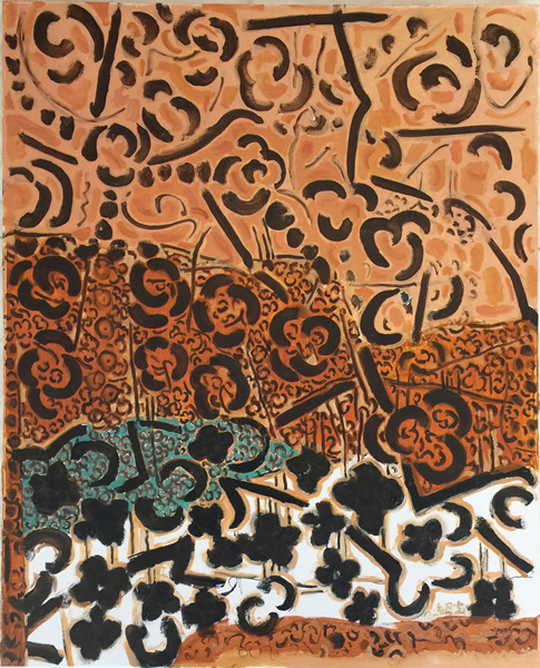 四叶草·幸运的扩散 布面油画 100x80cm 2016