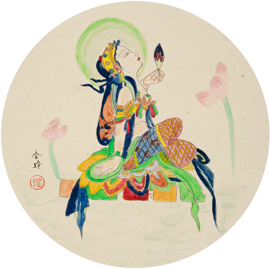 著名画家昔日影星张金玲艺术赏析